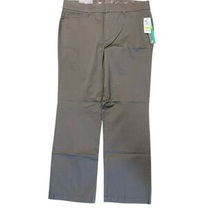 NWT JM Collection Brown Clay Trousers w/ No Gap Waistband Tummy Slimming panels